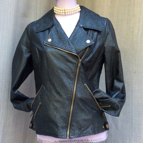 BB Dakota Jackets & Blazers - 100% Leather Biker Style Jacket